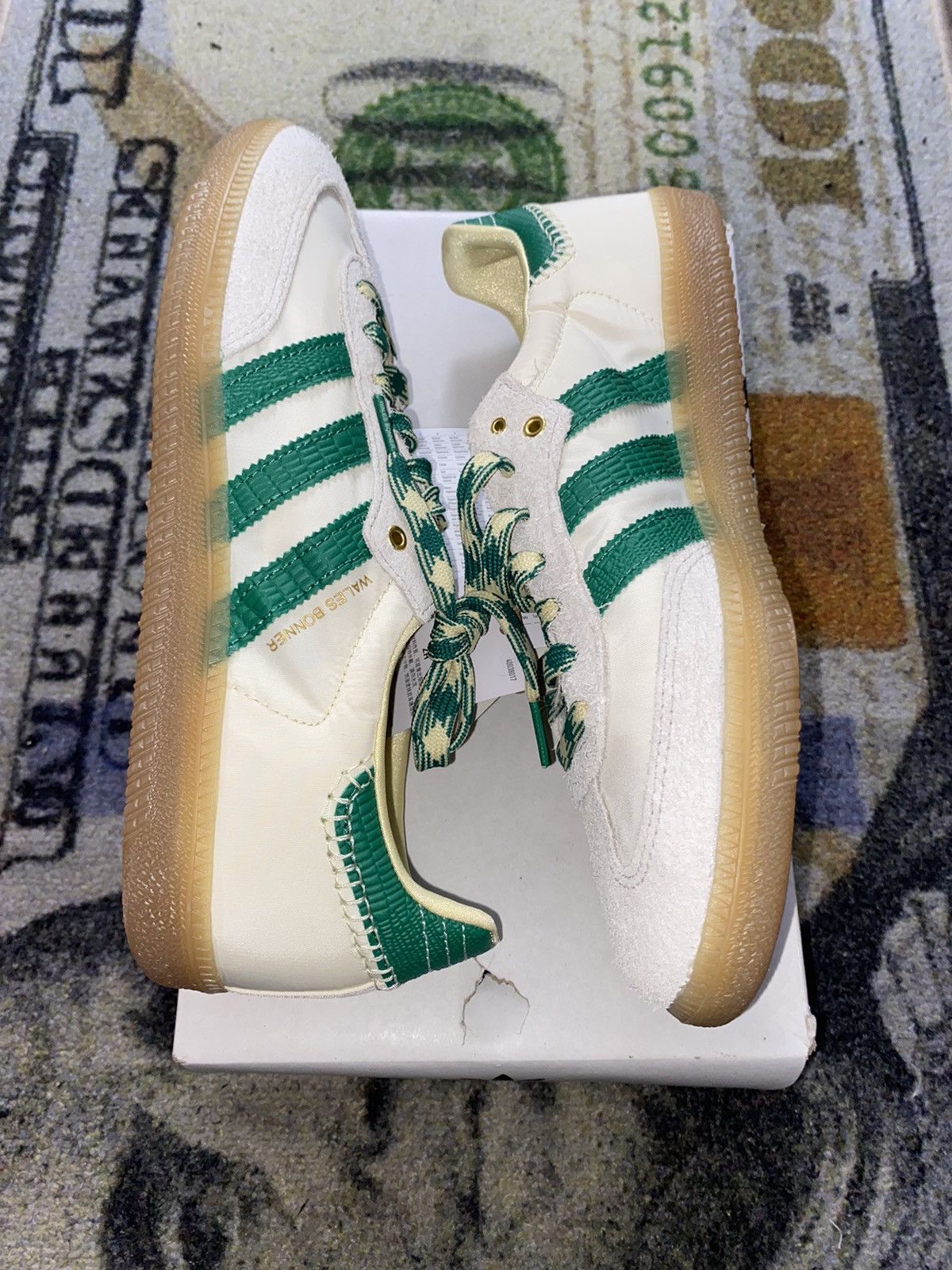 Adidas × Wales Bonner Adidas Samba Wales Bonner Cream Green Size US 8.5 / EU 41-42 - 3 Thumbnail