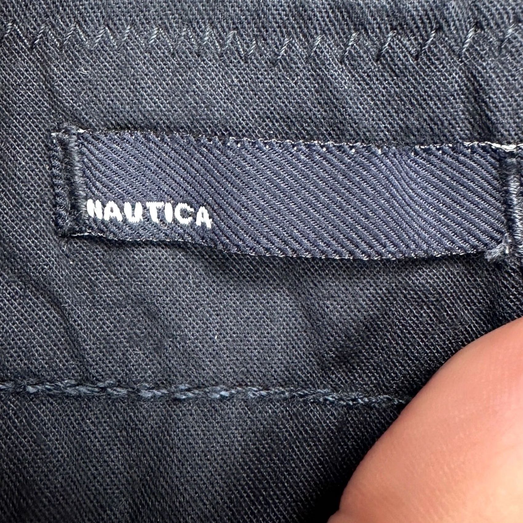 Nautica Nautica Mens Cargo Shorts 38 Navy Blue Flag Print Flat Front 100% Cotton NEW Size US 38 / EU 54 - 4 Thumbnail