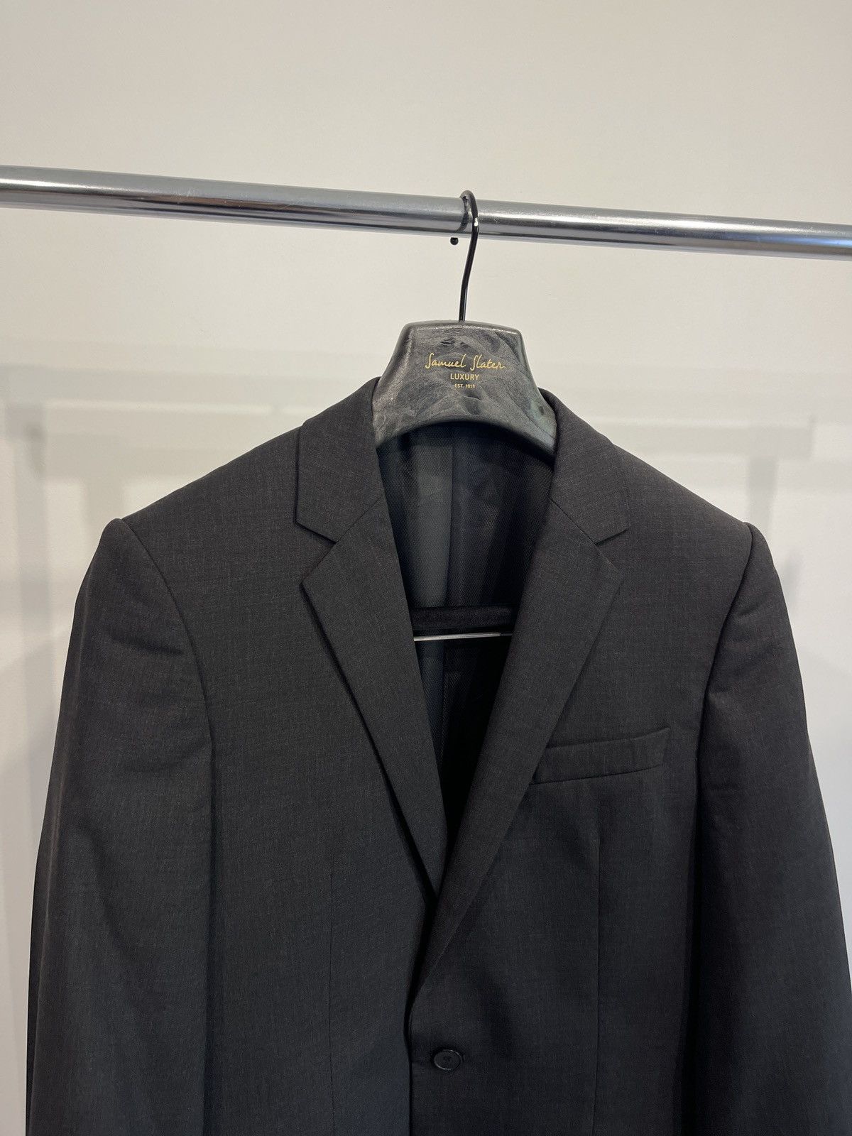 Hugo × Hugo Boss × Vintage Hugo boss classic jacket blazer dark grey 36R Size 36R - 2 Thumbnail