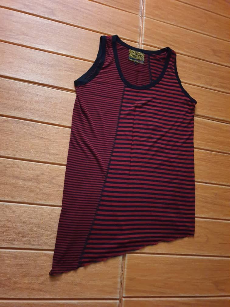 PPFM Jury Black Stripe Punk Rock gothic Sleeveless Shirt Size US M / EU 48-50 / 2 - 6 Thumbnail
