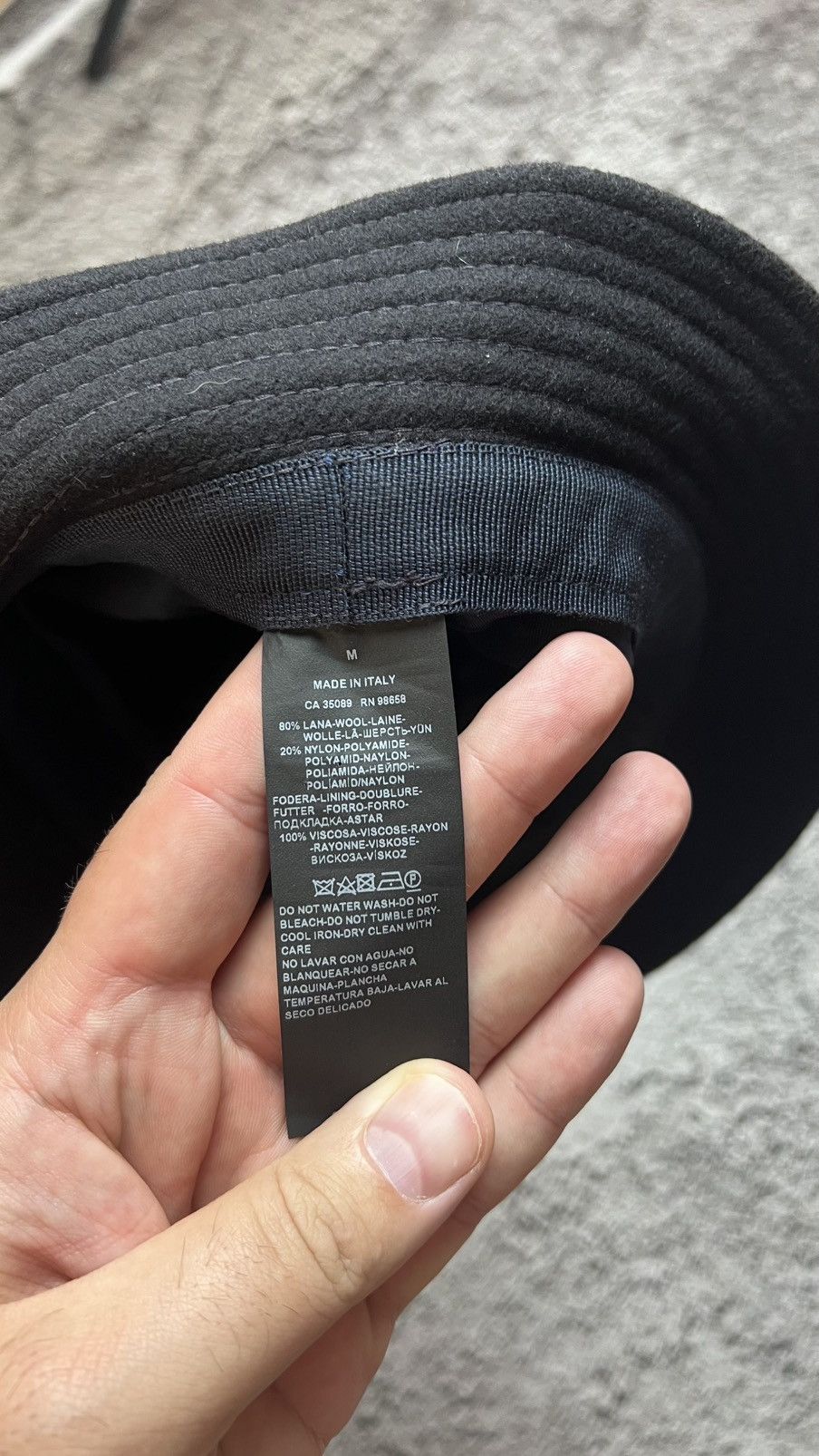 Paul & Shark Paul & Shark wool bucket hat leather patch logo Size ONE SIZE - 8 Thumbnail