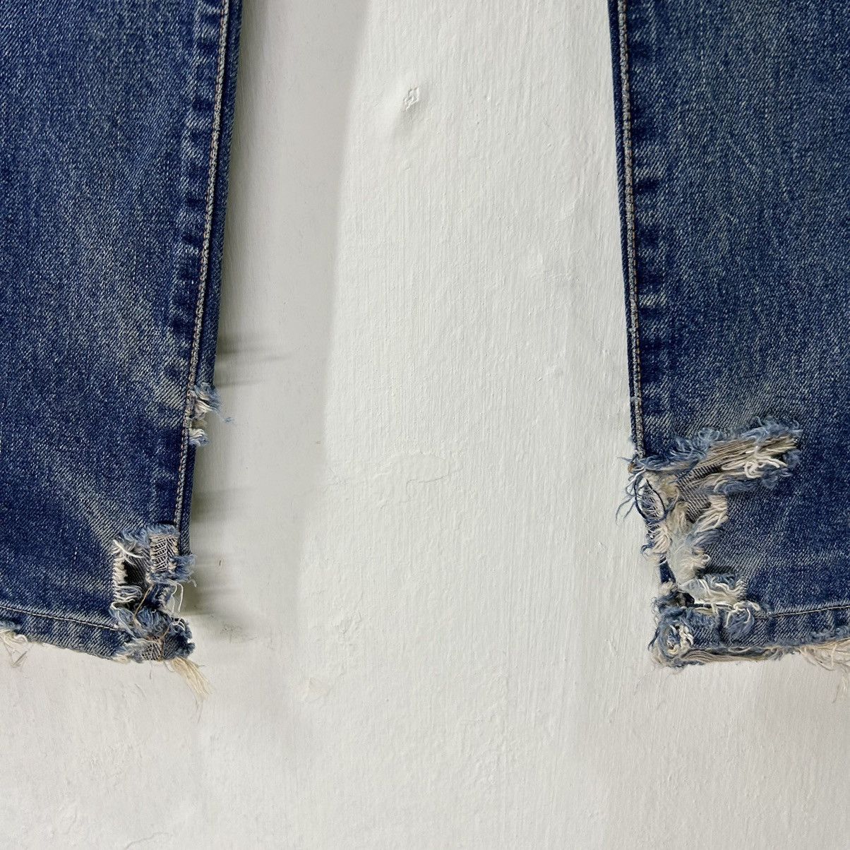 Vintage Vintage Japanese Brand Single R Distressed Denim Size US 32 / EU 48 - 6 Thumbnail
