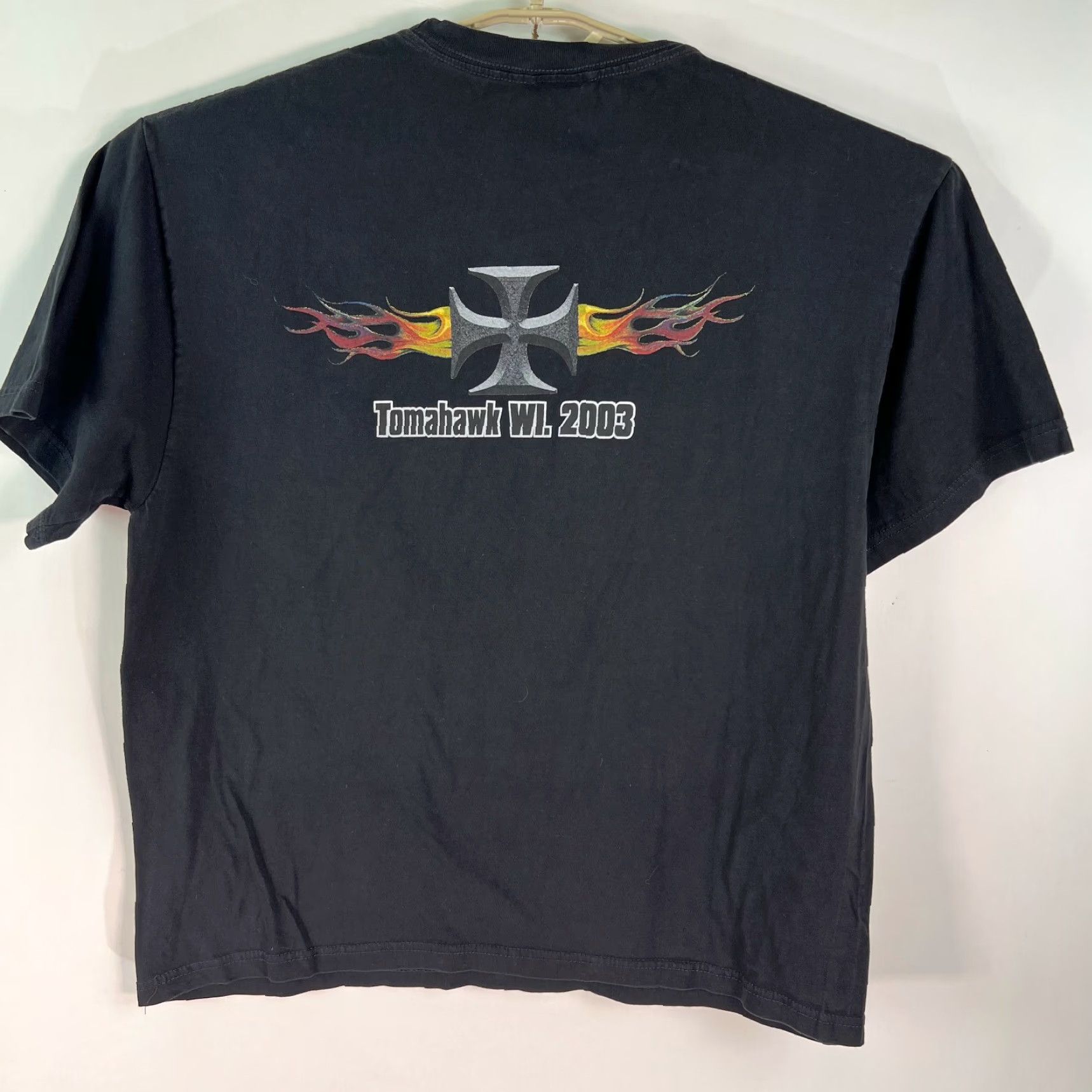 Paradise Paradise T-Shirt Black XL Men Tomahawk 2003 Graphic Short Sleeve Crew Neck 100% Cotton USA Vintage No N/A? Size US XL / EU 56 / 4 - 5 Thumbnail
