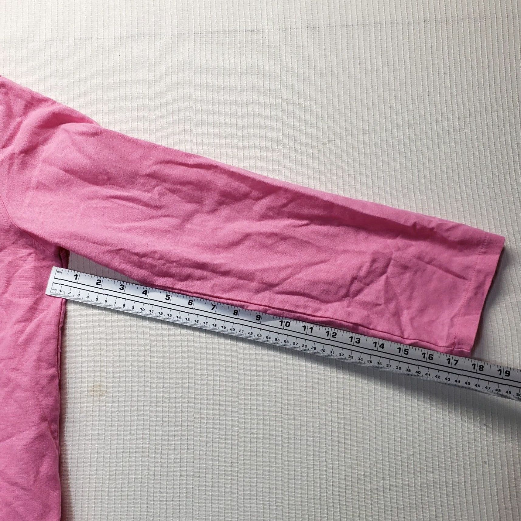 Vintage Vintage Pink Button-Up Shirt Women's XL Long Sleeve Casual Fall Spring Winter Size XL / US 12-14 / IT 48-50 - 6 Thumbnail