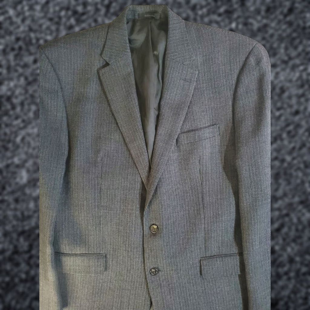 Chaps Chaps Ralph Lauren Signature Blazer Mens 44R Gray 100% Wool Sports Coat Size 44R - 1 Thumbnail