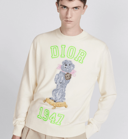 Dior o1w1db11225 483M64 Bobby Sweater in Ecru Size US L / EU 52-54 / 3 - 7 Thumbnail
