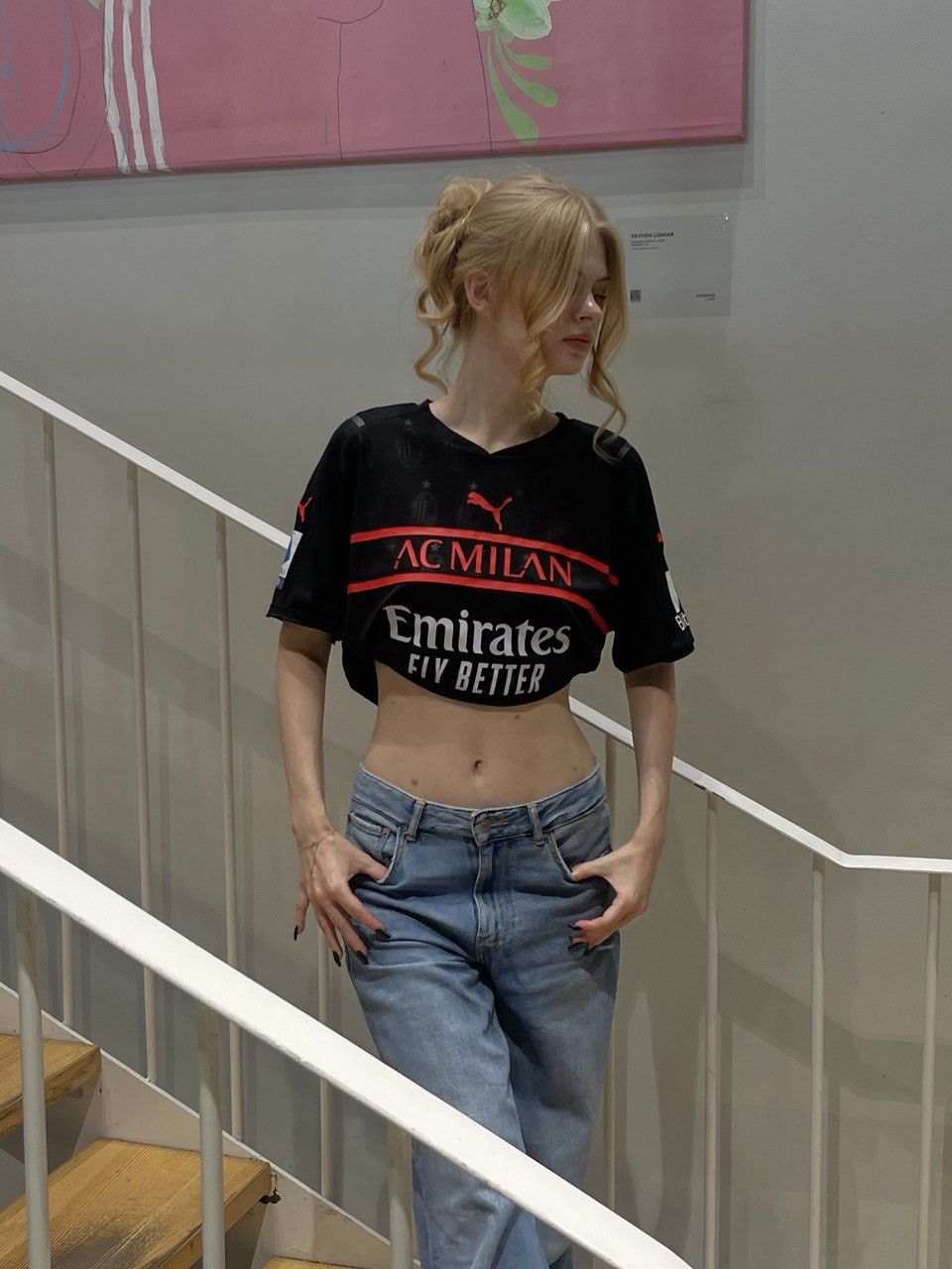 Puma × Vintage MILAN PUMA 2021/2022 FOOTBALL THIRD JERSEY #19 THEO Size US L / EU 52-54 / 3 - 3 Thumbnail