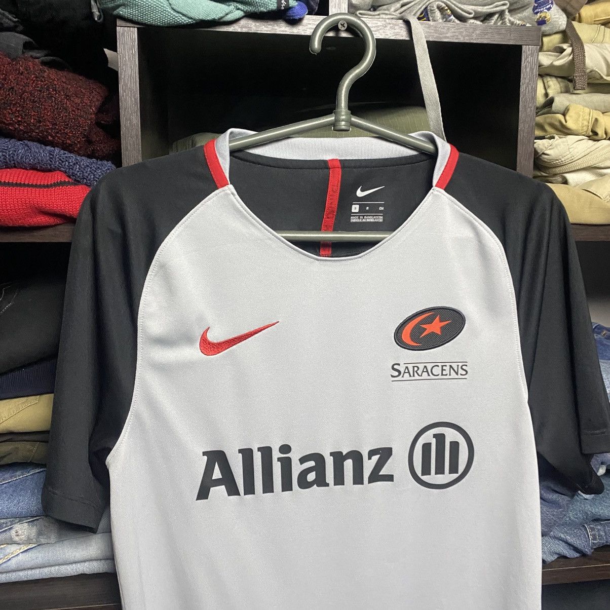 Nike Mens Nike Saracens Rugby Home sport jersey size S Size US S / EU 44-46 / 1 - 2 Thumbnail