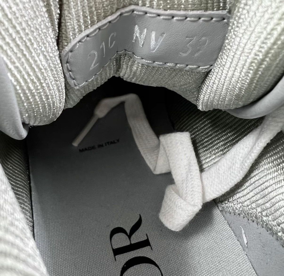 Dior Dior B27 Grey and White Monogram Mid-Top Sneakers J41 Size US 6.5 / EU 39-40 - 6 Thumbnail