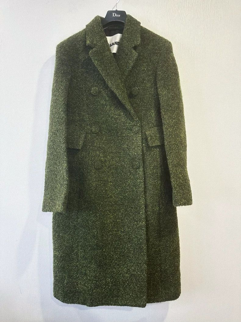 Jil Sander Jil Sander Moss green double-breasted long coat Size 4XL / US 24-26 - 5 Thumbnail