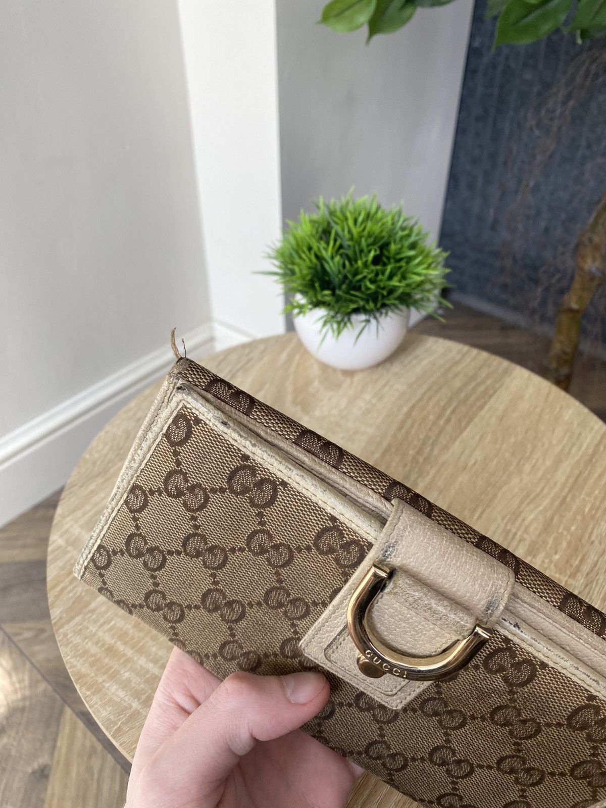 Gucci Vintage Gucci Logo Monogram Wallet Size ONE SIZE - 9 Thumbnail
