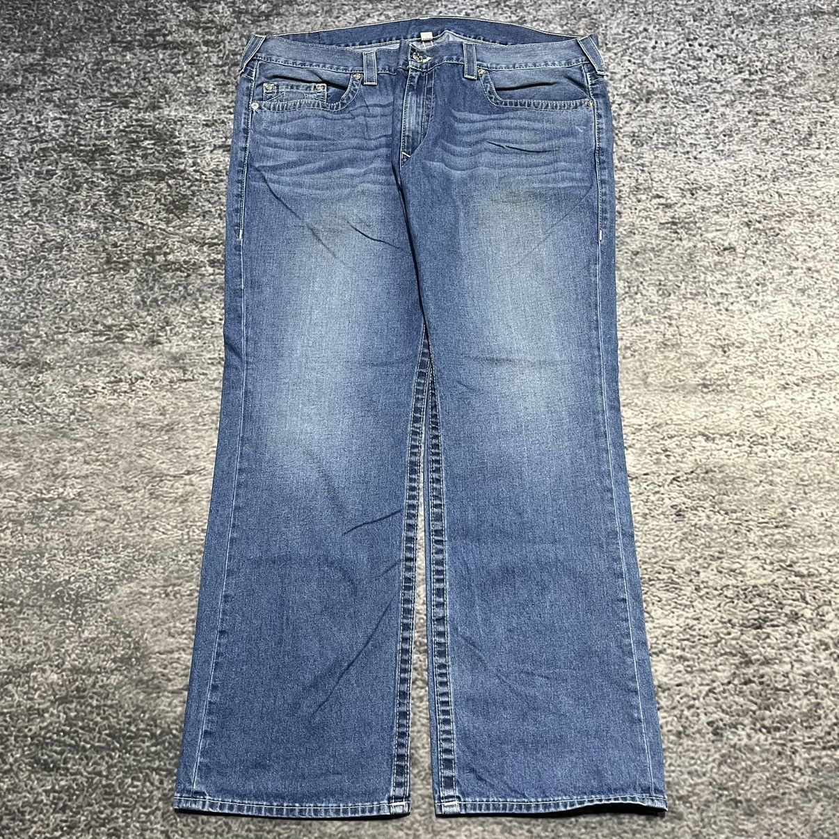True Religion True Religion Blue Straight Fit Denim Y2K Hip-Hop Jeans Size US 44 / EU 60 - 2 Thumbnail