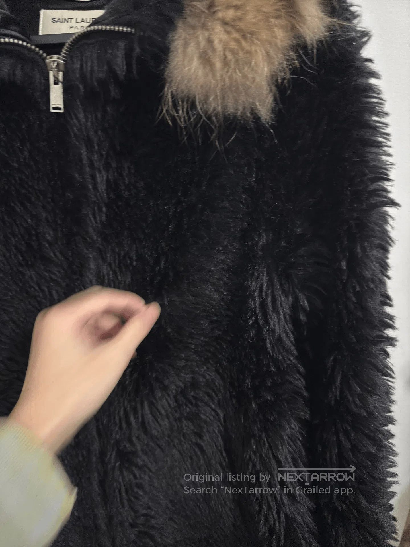 Saint Laurent Paris Saint Laurent 18FW Hooded Fur Coat. Size US M / EU 48-50 / 2 - 3 Thumbnail
