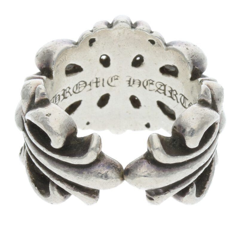 Chrome Hearts Chrome Hearts Double Floral Cross Silver Ring Size ONE SIZE - 2 Thumbnail