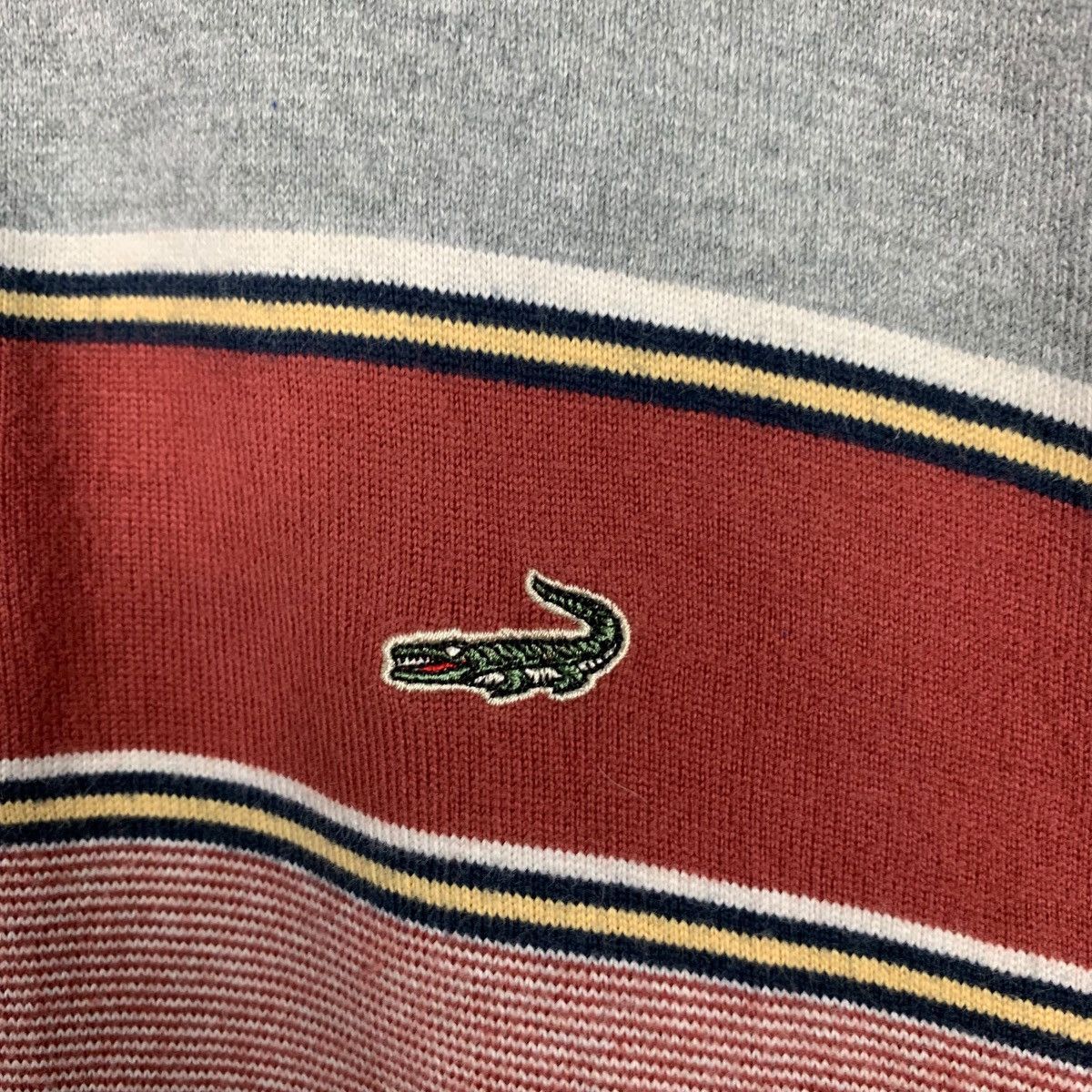 Japanese Brand Vintage 90’s CROCODILE Long Sleeve Polo Shirt #2622-C118 Size US L / EU 52-54 / 3 - 12 Thumbnail