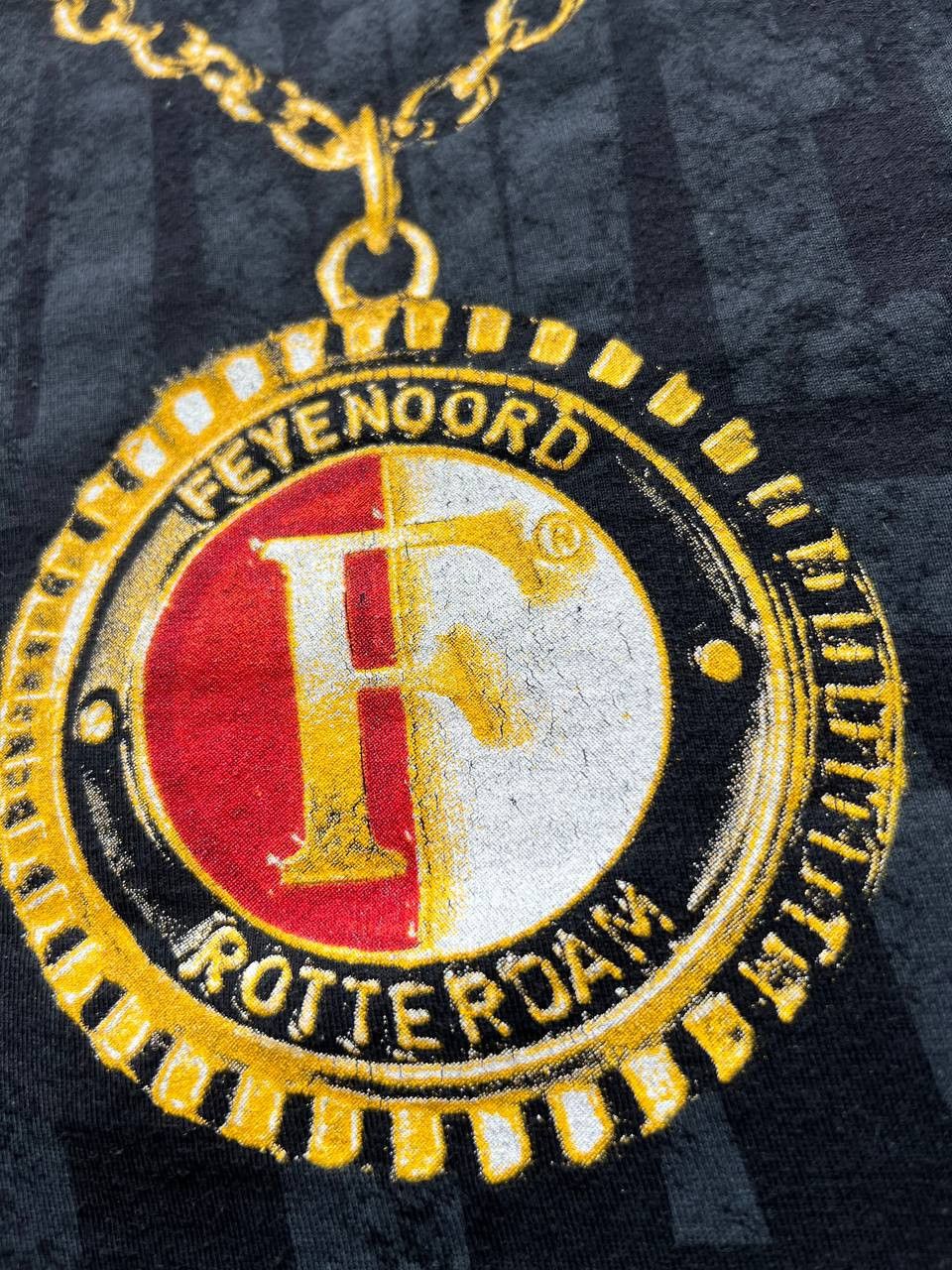 Vintage 90s FEYENOORD T SHIRT FOXTEE JERSEY VINTAGE RARE Size US L / EU 52-54 / 3 - 4 Thumbnail