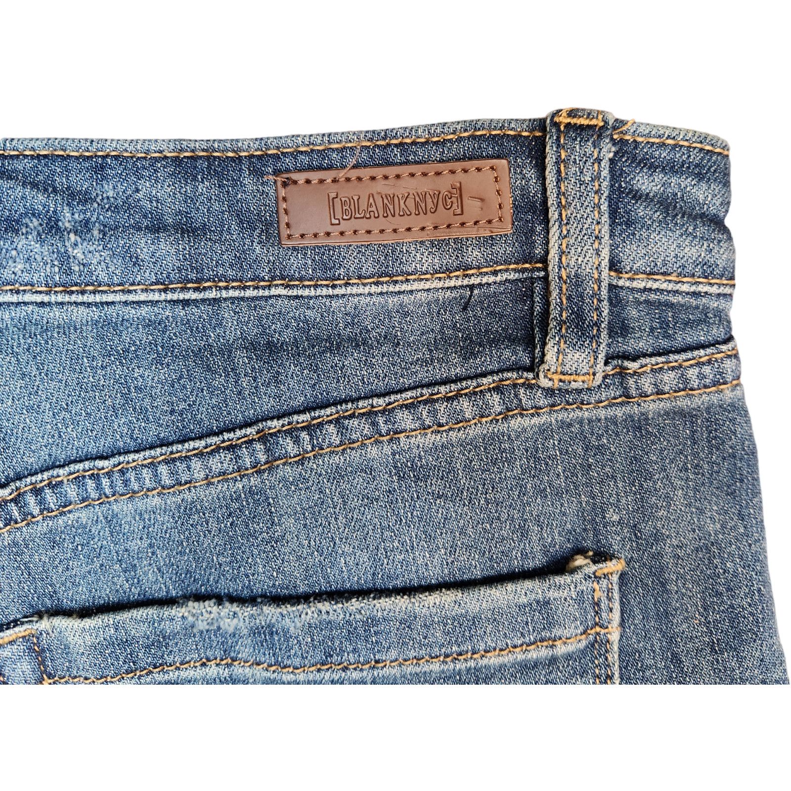 BLANKNYC Blank NYC Fulton Shorts Womens Denim Destroyed Roll Up 25 Size 25" / US 0 / IT 36 - 6 Thumbnail
