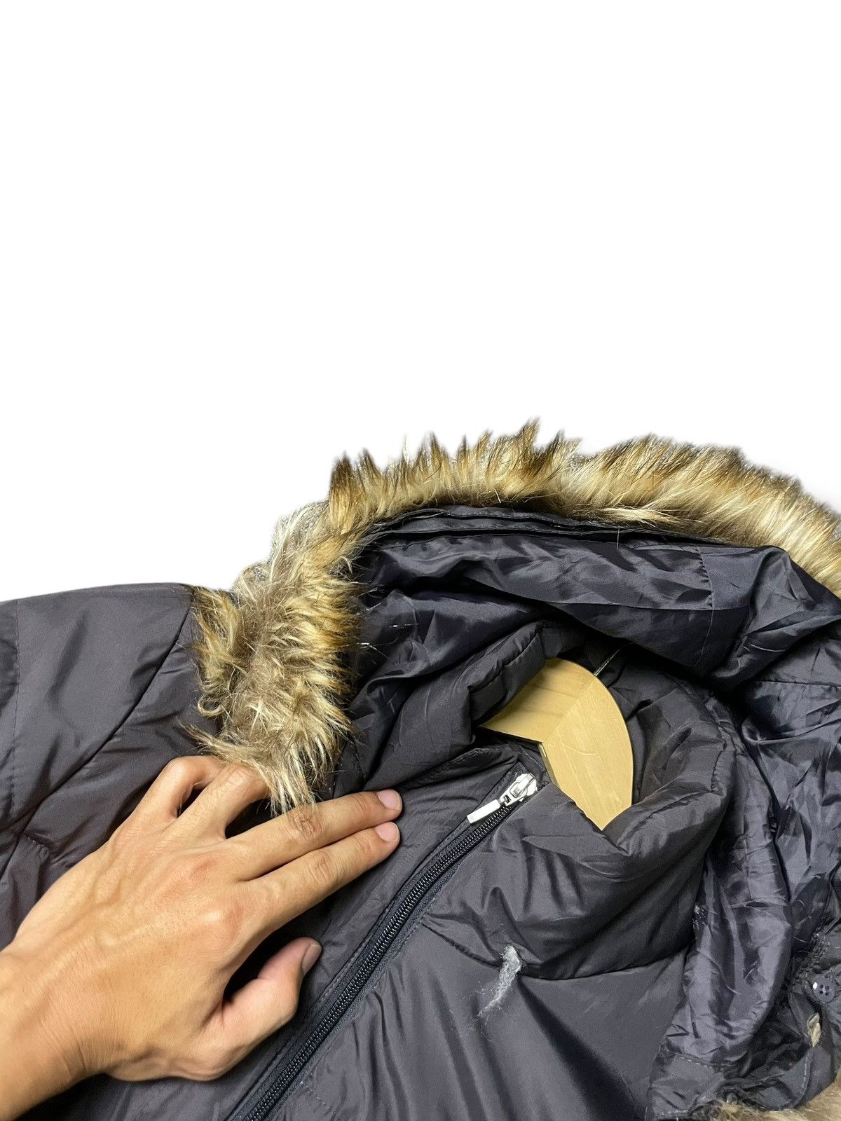Japanese Brand × Vintage Le-Lionceau Brand Puffer Jacket with Hooded Fur (60) Size US M / EU 48-50 / 2 - 6 Thumbnail