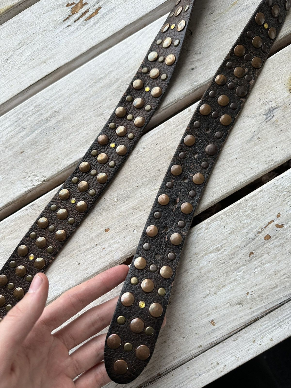 Other 🚨Vintage Crazy Metal Belt Drip Japanese Hype bb Simon Size ONE SIZE - 5 Thumbnail