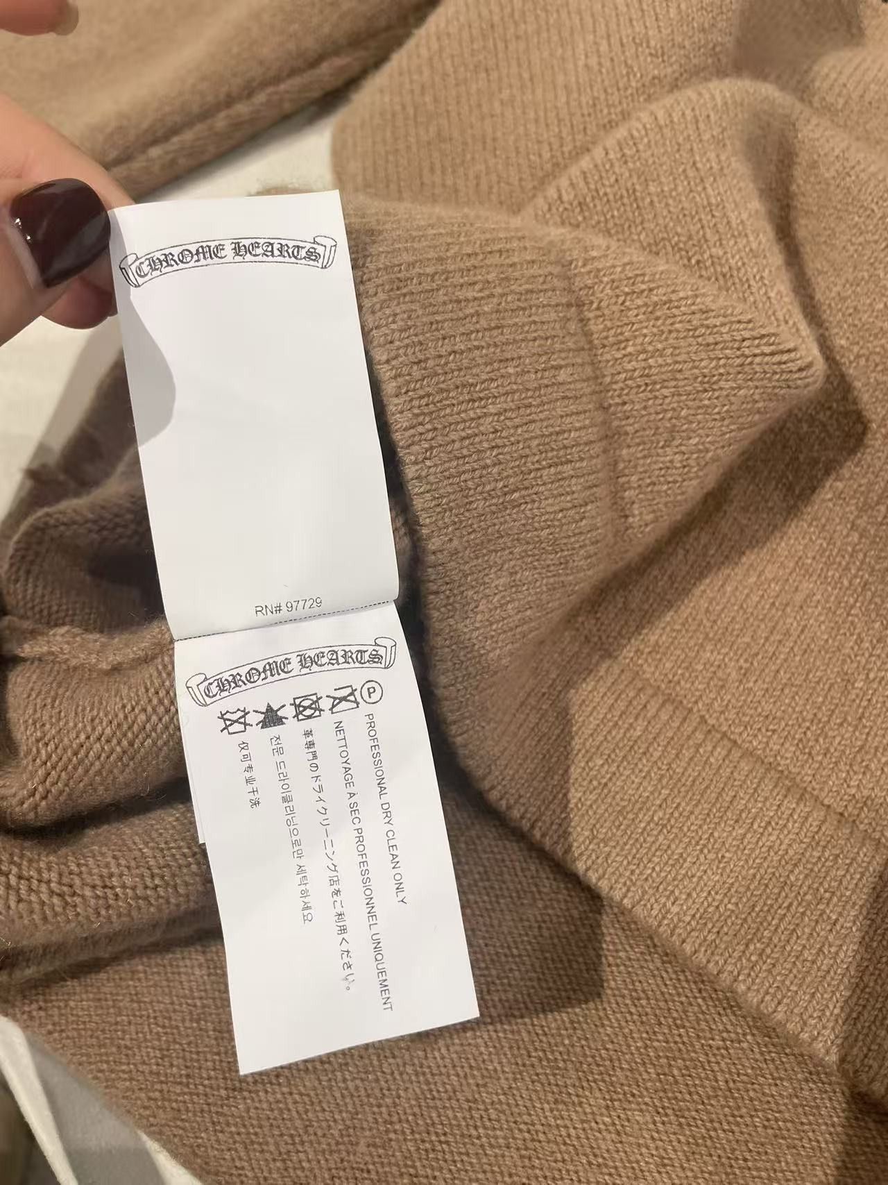 Chrome Hearts Chrome Hearts Triple Cross Patch Cashmere Crewneck Sweater Size US L / EU 52-54 / 3 - 11 Thumbnail
