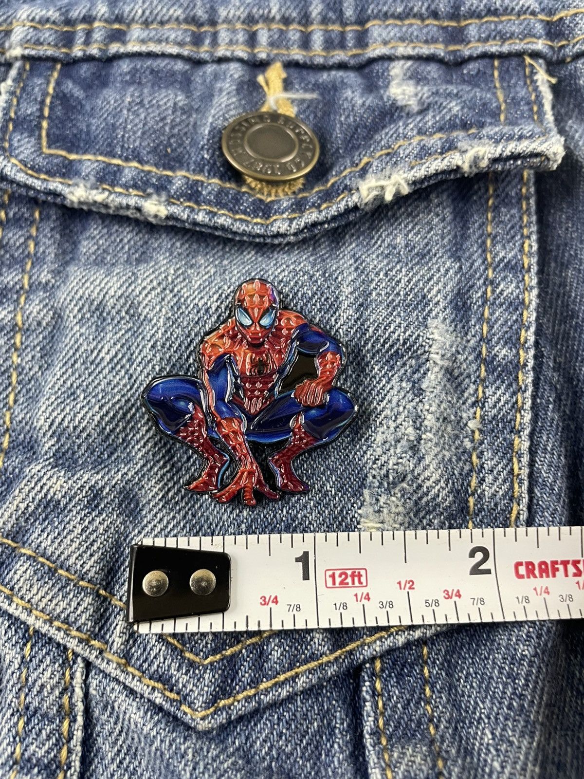 Other Spider-Man 1.5 Inch Enamel Pin Size ONE SIZE - 7 Thumbnail