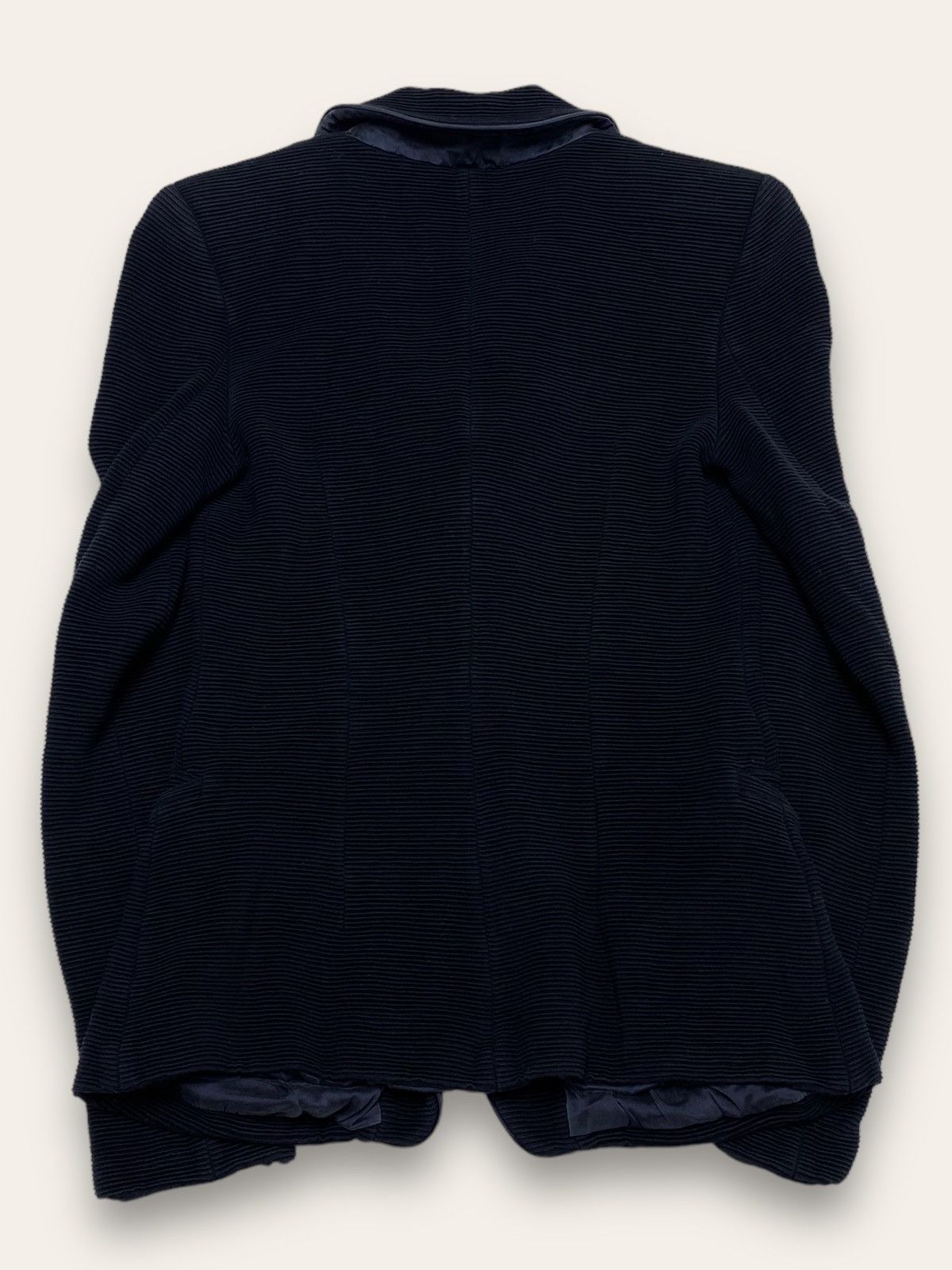 Giorgio Armani Vintage GIORGIO ARMANI Deep Navy Blazer Size XS / US 0-2 / IT 36-38 - 6 Thumbnail