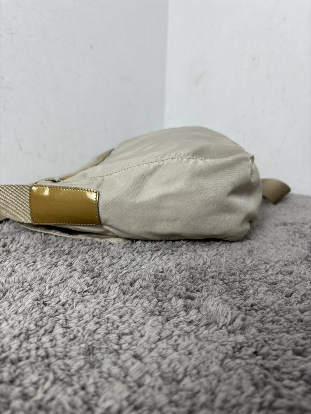 Prada Prada Milano Nylon Beige Messenger Bag Size ONE SIZE - 19 Thumbnail