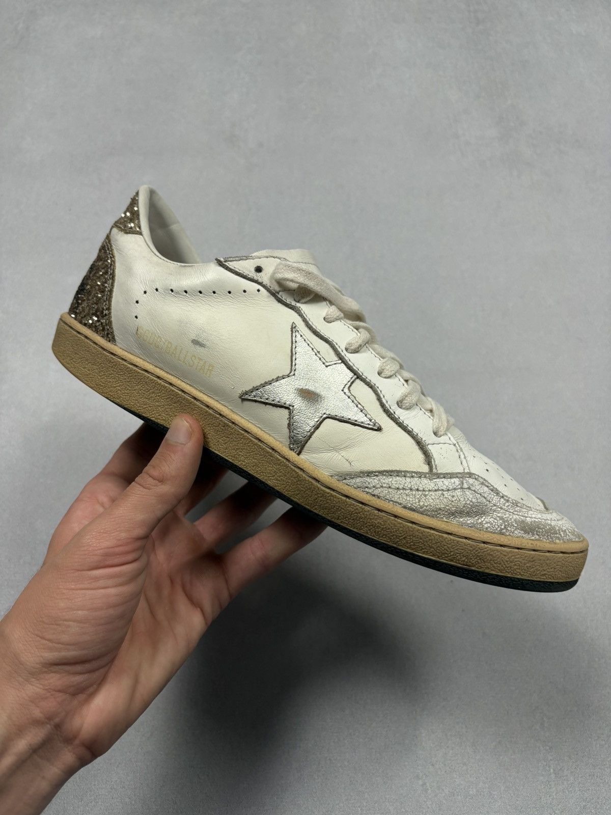 Golden Goose Golden Goose Ball Star Glitter Back Low Top Sneakers EU 42 Size US 9 / EU 42 - 8 Thumbnail