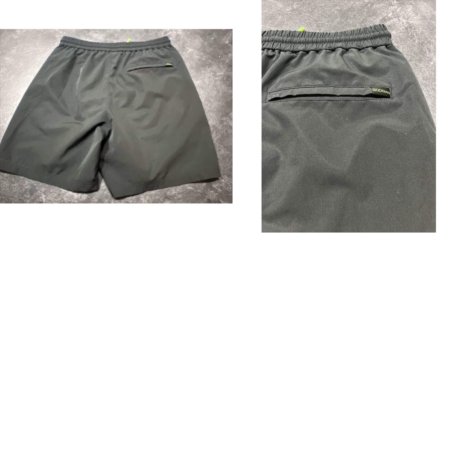 Vintage Googan Swim Trunks Bottom Men M Black Fish Pattern Medium Size US 31 - 8 Thumbnail