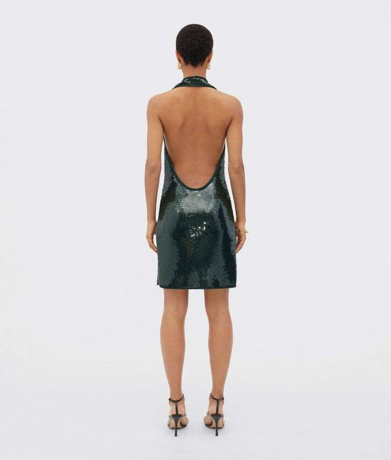 Bottega Veneta o1loc1c0824 707993 Dress in Green Size L / US 10 / IT 46 - 2 Thumbnail