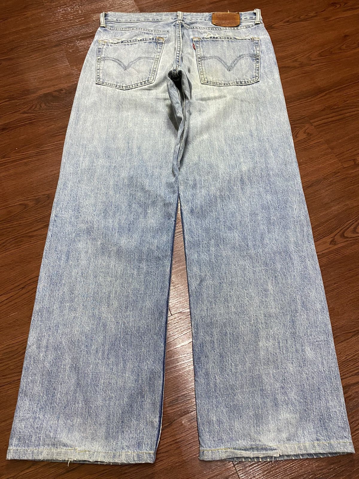 Levi's Vintage Levis 503 90’s Distressed Enough Baggy Jeans Size US 33 - 2 Thumbnail