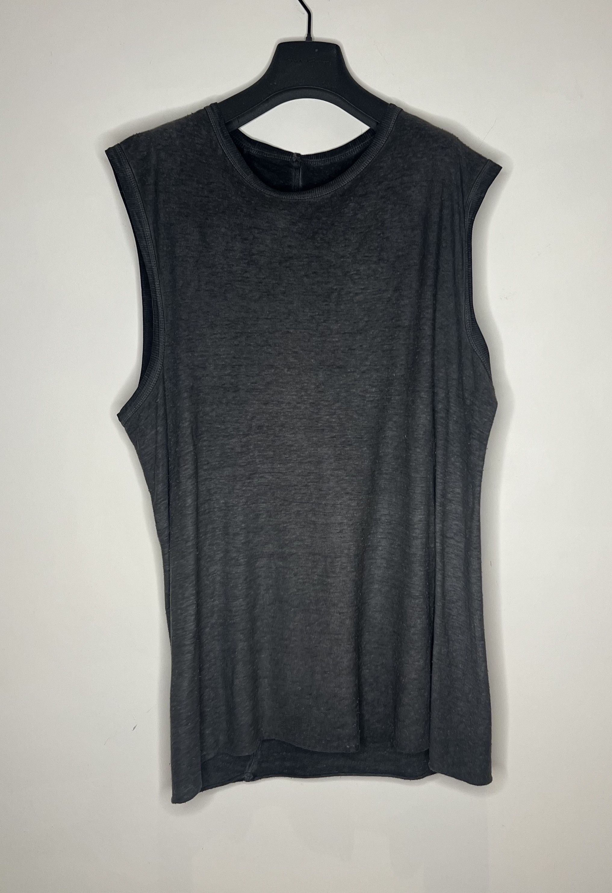 image of Boris Bidjan Saberi / Bbs Mainline Sleeveless Top in Dark Grey, Men's (Size Large)
