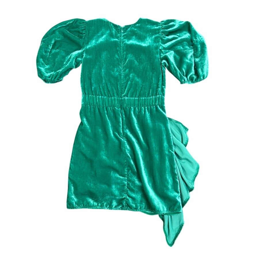 RHODE RHODE Mini Velvet Pia Dress in Green, Size US 0 Size XS / US 0-2 / IT 36-38 - 7 Thumbnail