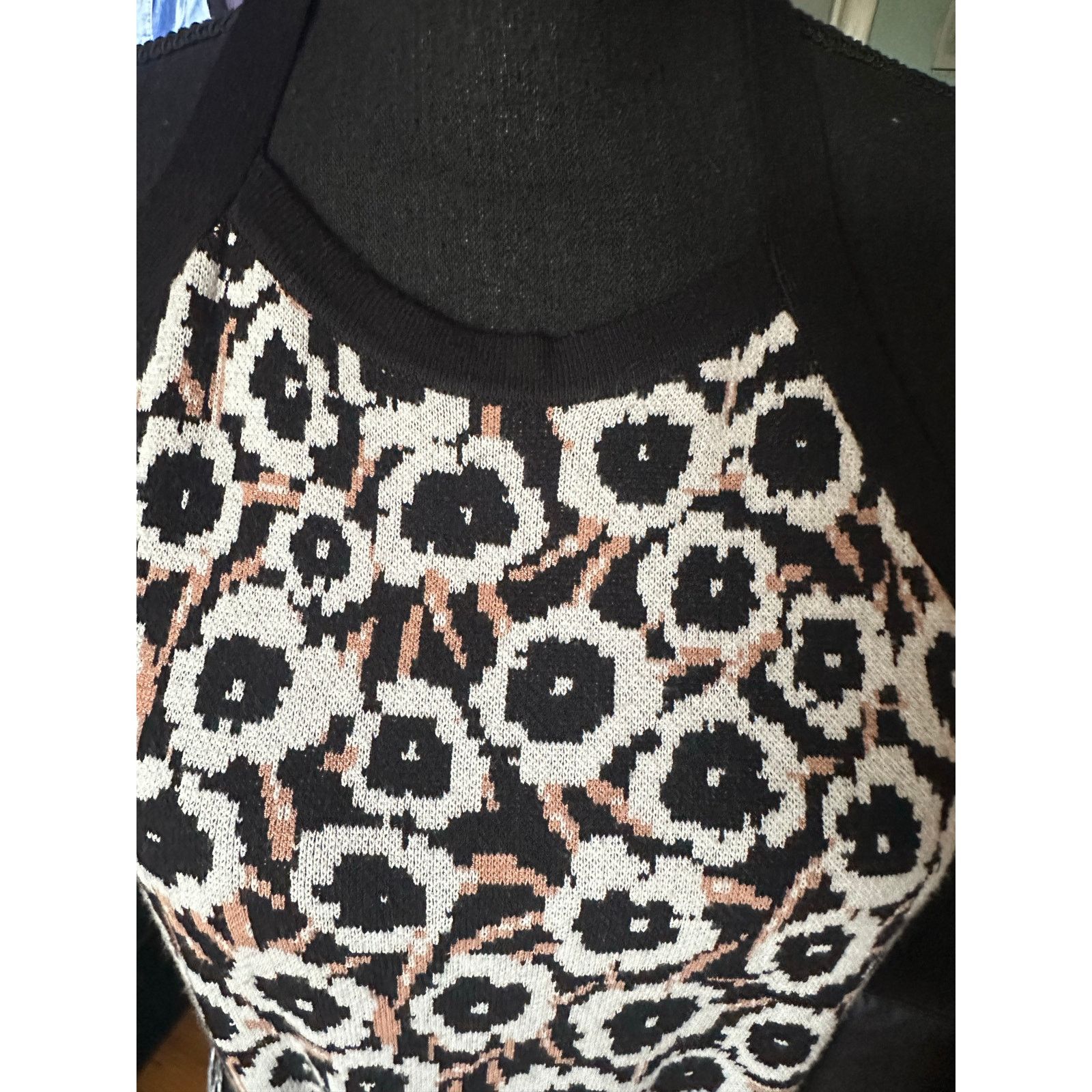 Diane von Furstenberg Diane von Furstenberg Target Halter Tie knit Midi Dress. Size L / US 10 / IT 46 - 2 Thumbnail