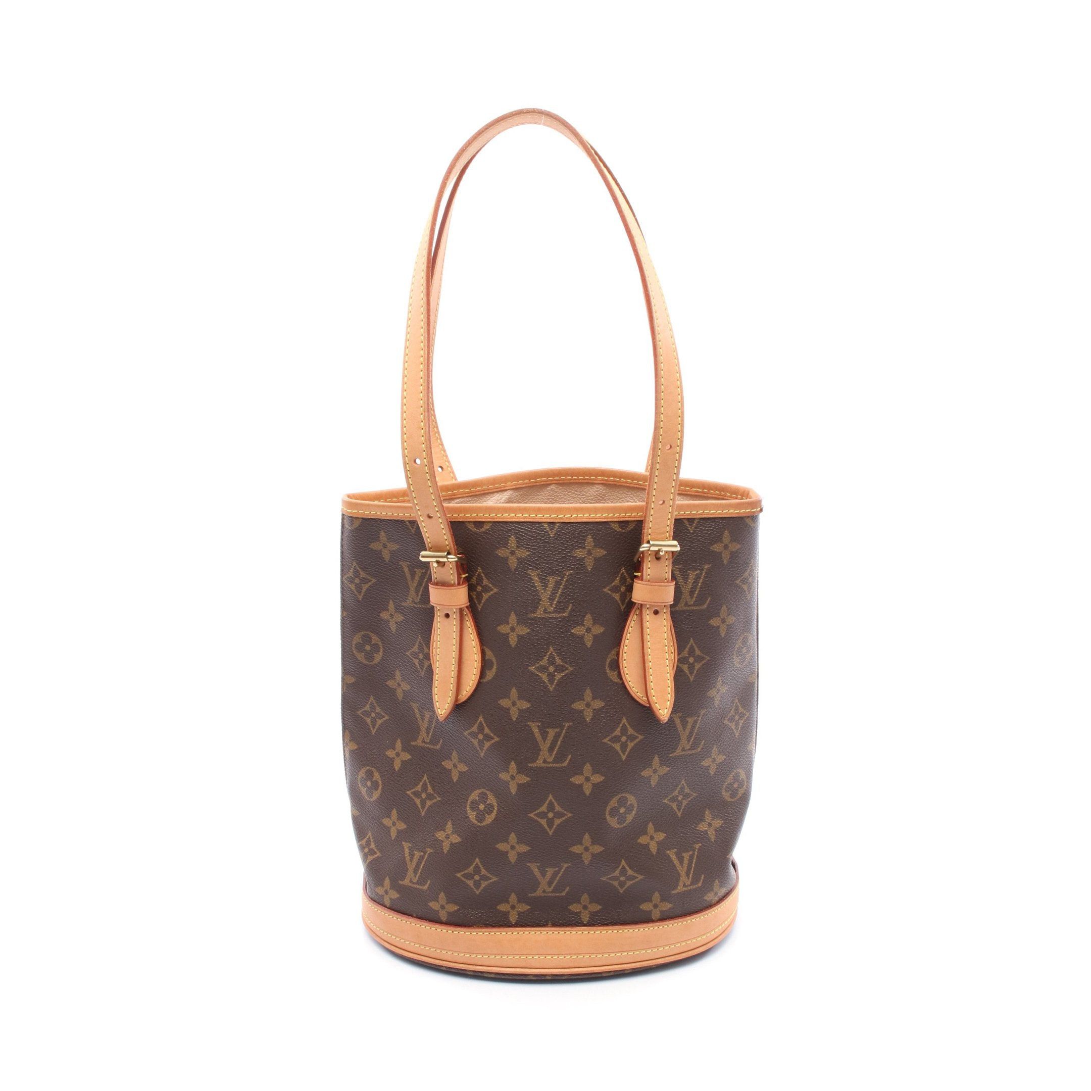 Louis Vuitton Louis Vuitton Bucket Pm Monogram Handbag Leather Brown Size ONE SIZE - 1 Thumbnail