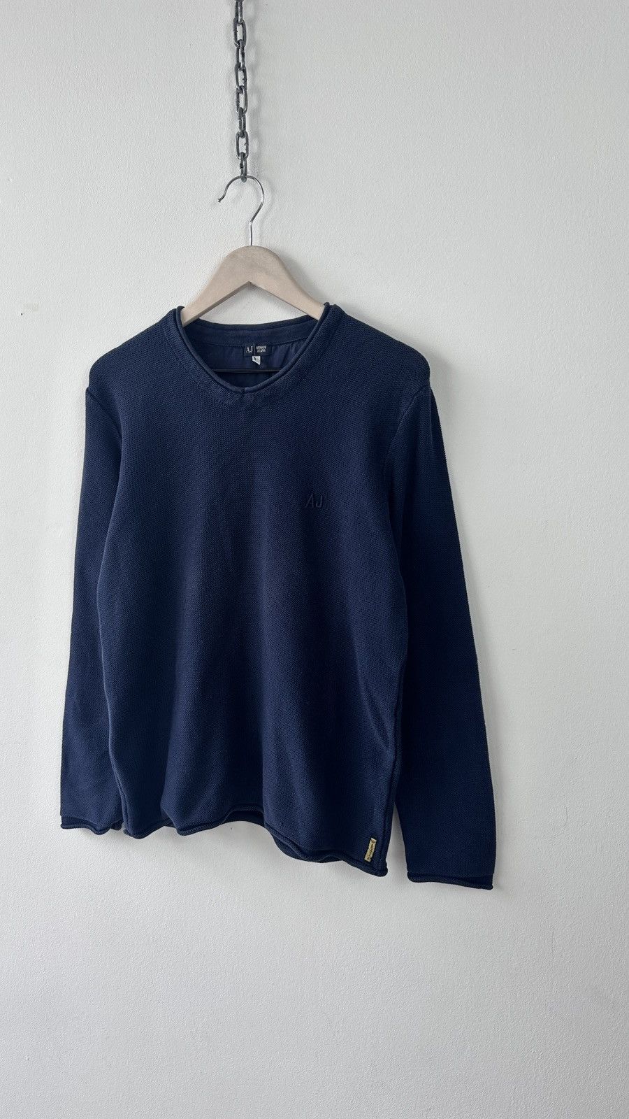 Emporio Armani Vintage Armani Jeans Sweater Knitted Crewneck AJ Logo Jumper Size US M / EU 48-50 / 2 - 4 Thumbnail