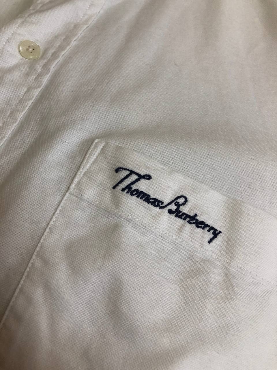 Burberry THOMAS BURBERRY Vintage Rare Mens Cotton short sleeve shirt Size US M / EU 48-50 / 2 - 15 Thumbnail