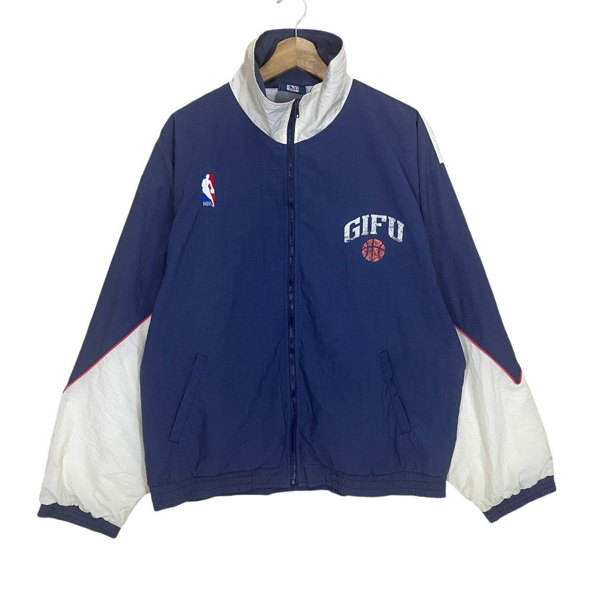 Japanese Brand NBA Japanase Basketball Gifu Team Small Logo Zipper Jacket Size US L / EU 52-54 / 3 - 1 Thumbnail