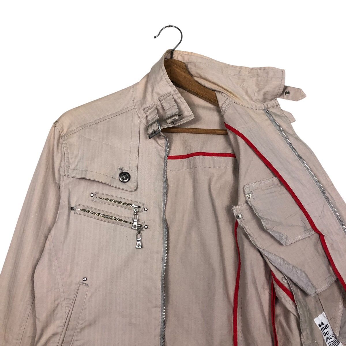 Japanese Brand Bomber Biker Jacket Punk Style Semantic Design Issey Miyake Size US L / EU 52-54 / 3 - 12 Thumbnail