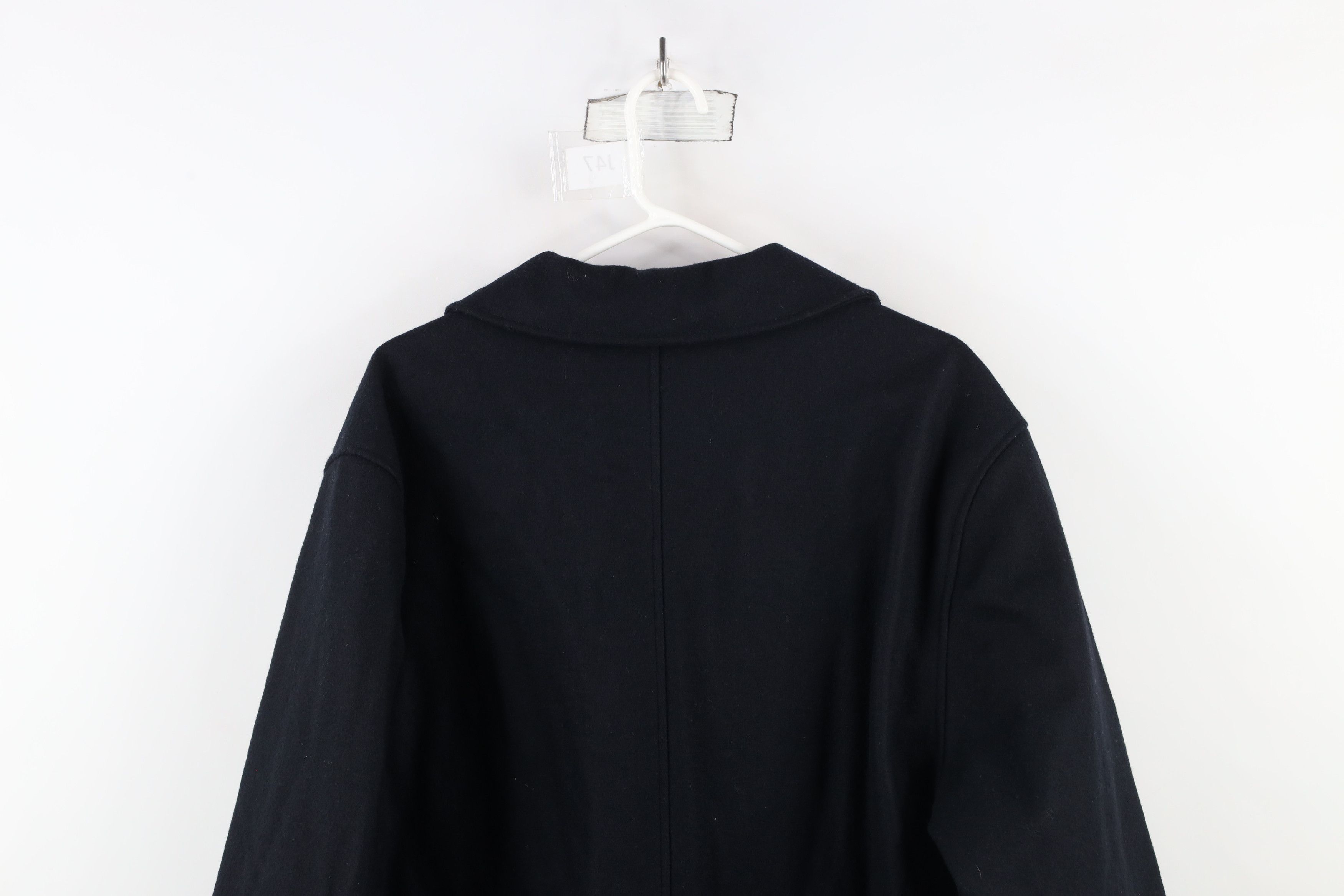 Eddie Bauer × Vintage Vintage Eddie Bauer Double Breasted Wool Peacoat Navy Blue Size US XL / EU 56 / 4 - 12 Thumbnail