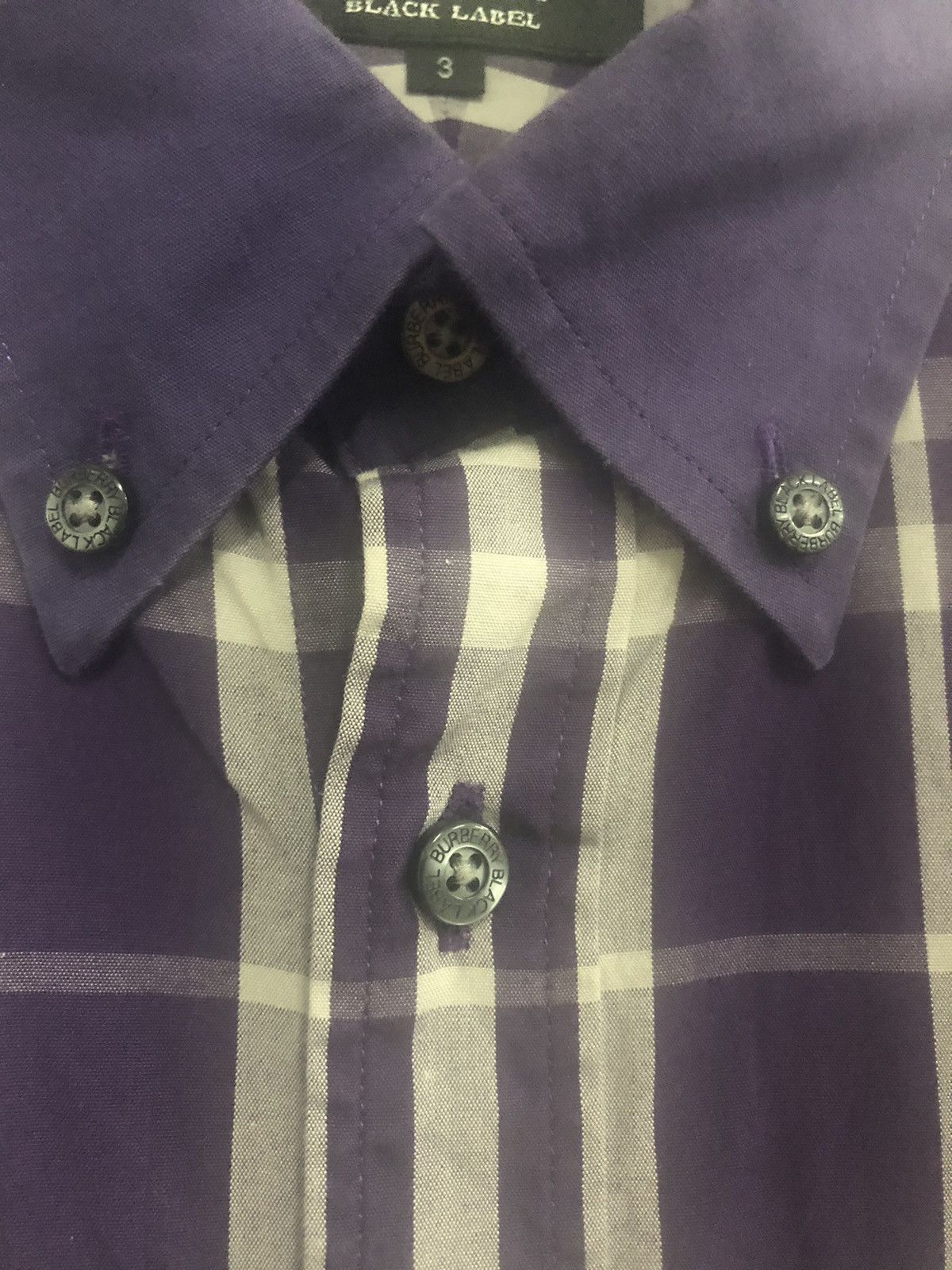 Burberry BURBERRY Black Label Shirt Nova Check Purple Size US M / EU 48-50 / 2 - 5 Thumbnail