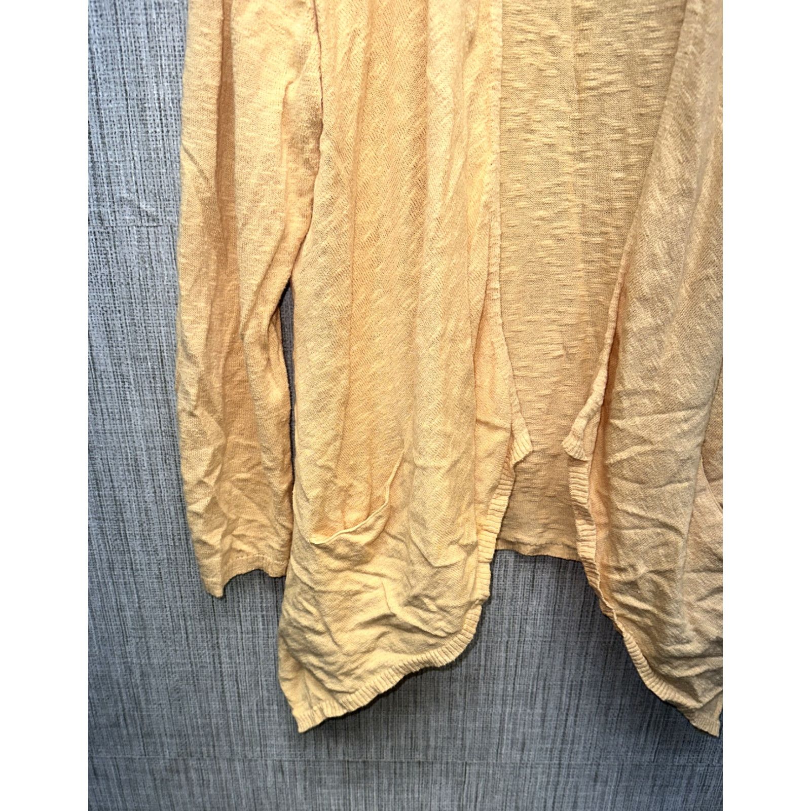 Eileen Fisher Eileen Fisher Blouse Orange Linen Blend Long Sleeve Size L Womens T-Shirt Shirt Regular Collared Solid Size L / US 10 / IT 46 - 3 Thumbnail