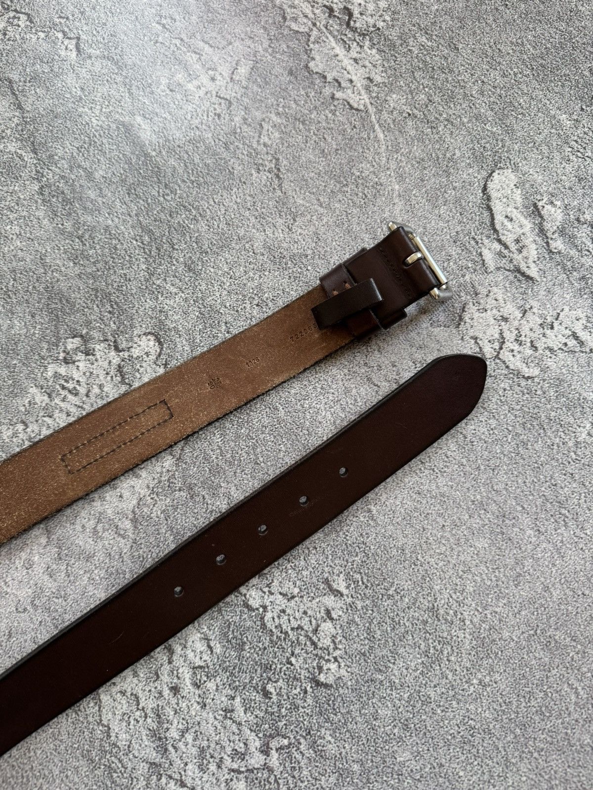 Polo Ralph Lauren × Vintage Polo Ralph Lauren brown leather belt biker cowboy casual Size ONE SIZE - 19 Thumbnail