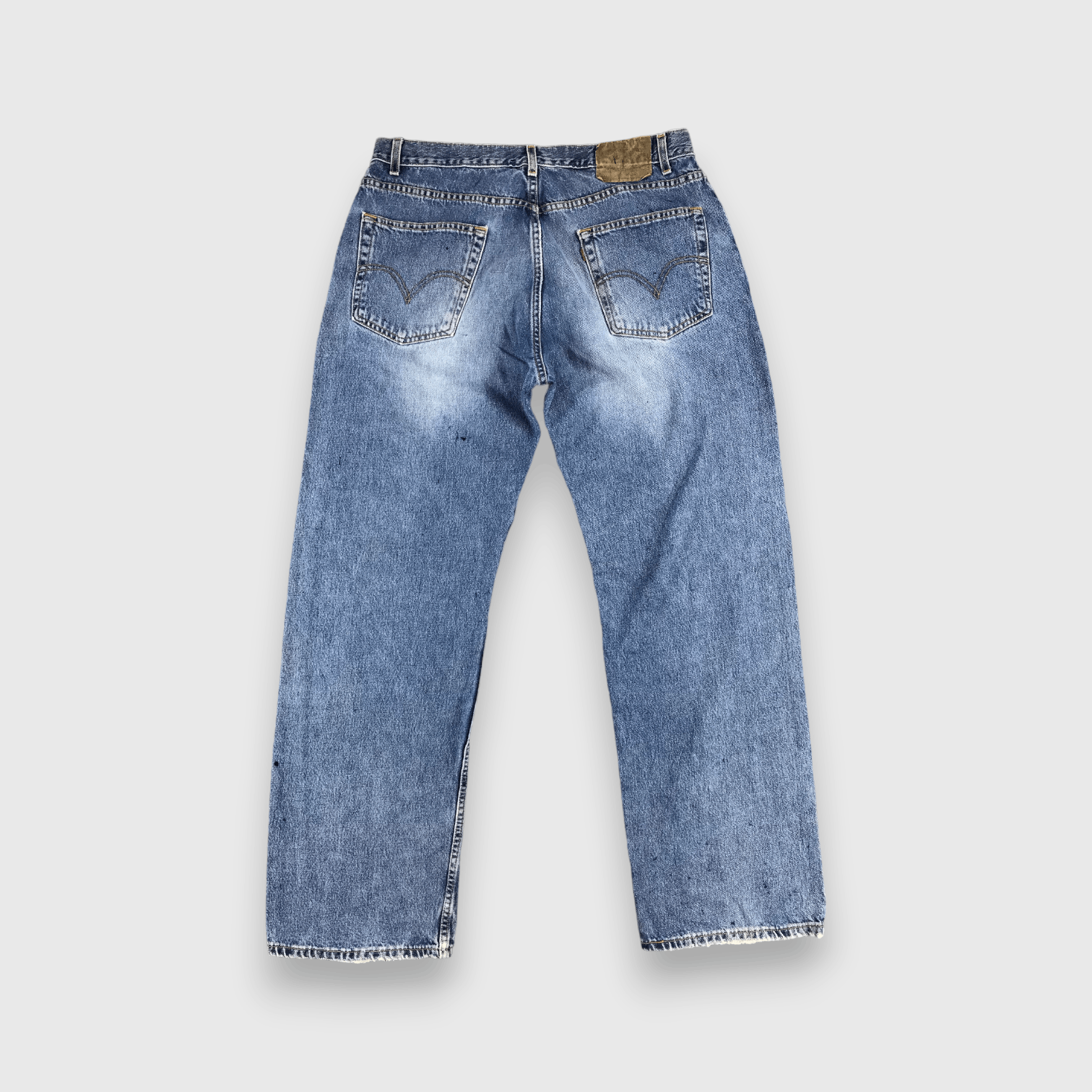 Levi's Faded Blue Vintage Levis 569 Jeans Straight Denim-J1067 Size US 35 - 2 Thumbnail