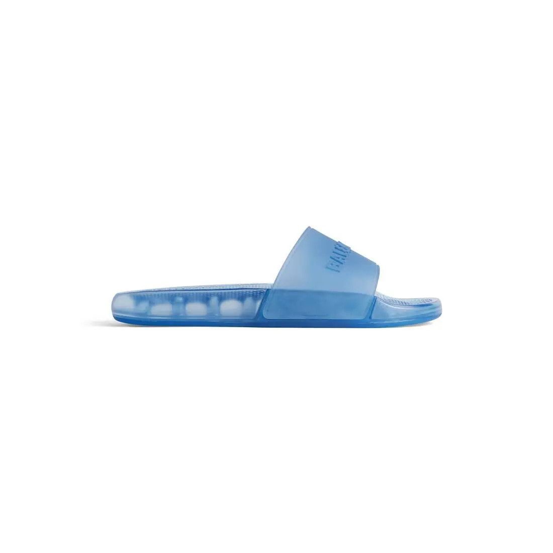 Balenciaga o1w1db10526 Pool Transparent Slide Sandals in Blue Size US 7 / EU 40 - 1 Thumbnail