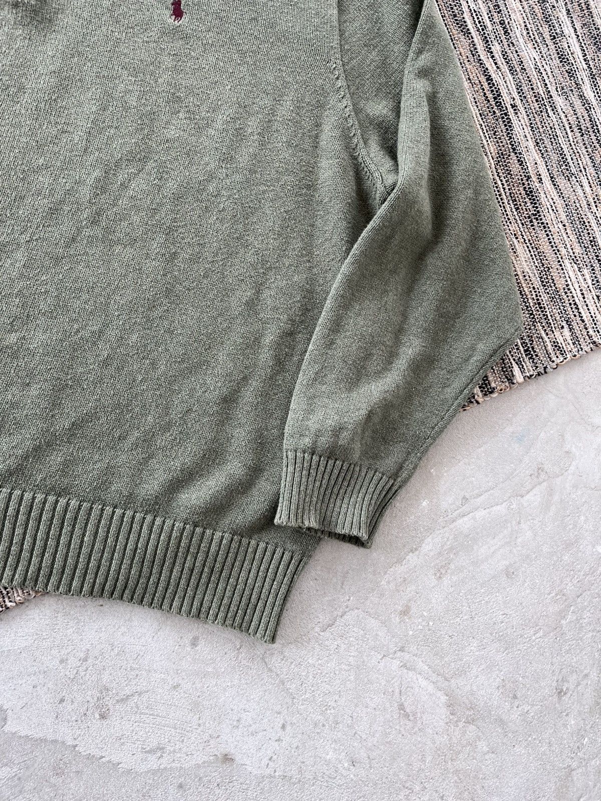 Polo Ralph Lauren Vintage Polo Ralph Lauren Green Oversize Zip Sweater Y2K Size US XXL / EU 58 / 5 - 7 Thumbnail