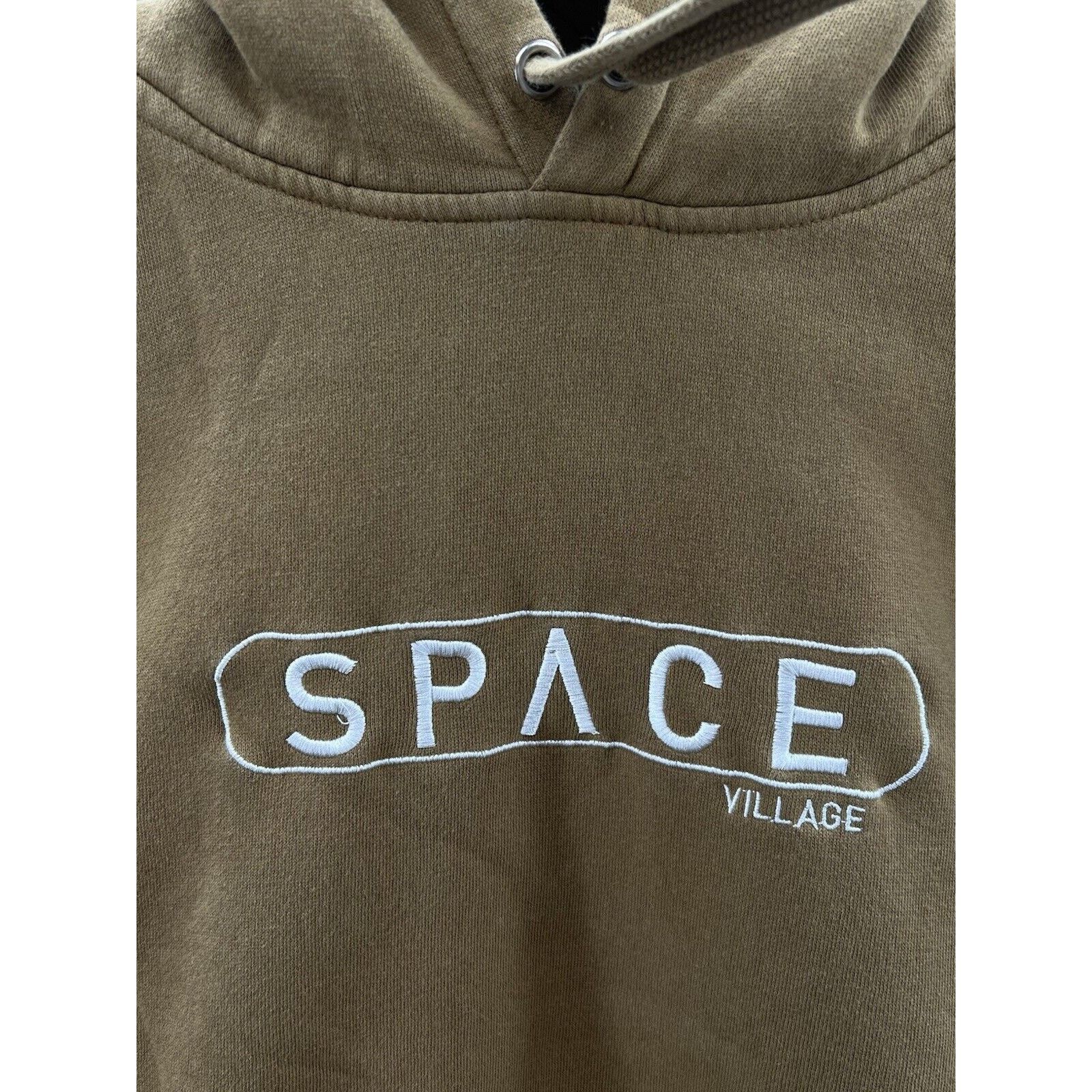 Travis Scott Space Village Travis Scott Hoodie Sand Brown Embroidered Size US M / EU 48-50 / 2 - 5 Thumbnail