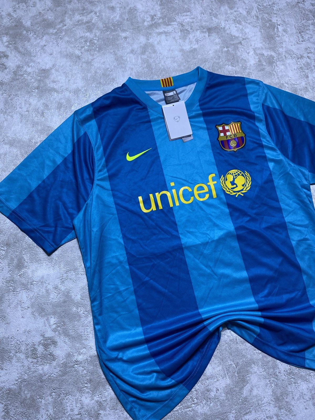 Nike NWT Nike FC Barcelona 2007-08 Vintage Blue Football Jersey Size US L / EU 52-54 / 3 - 2 Thumbnail
