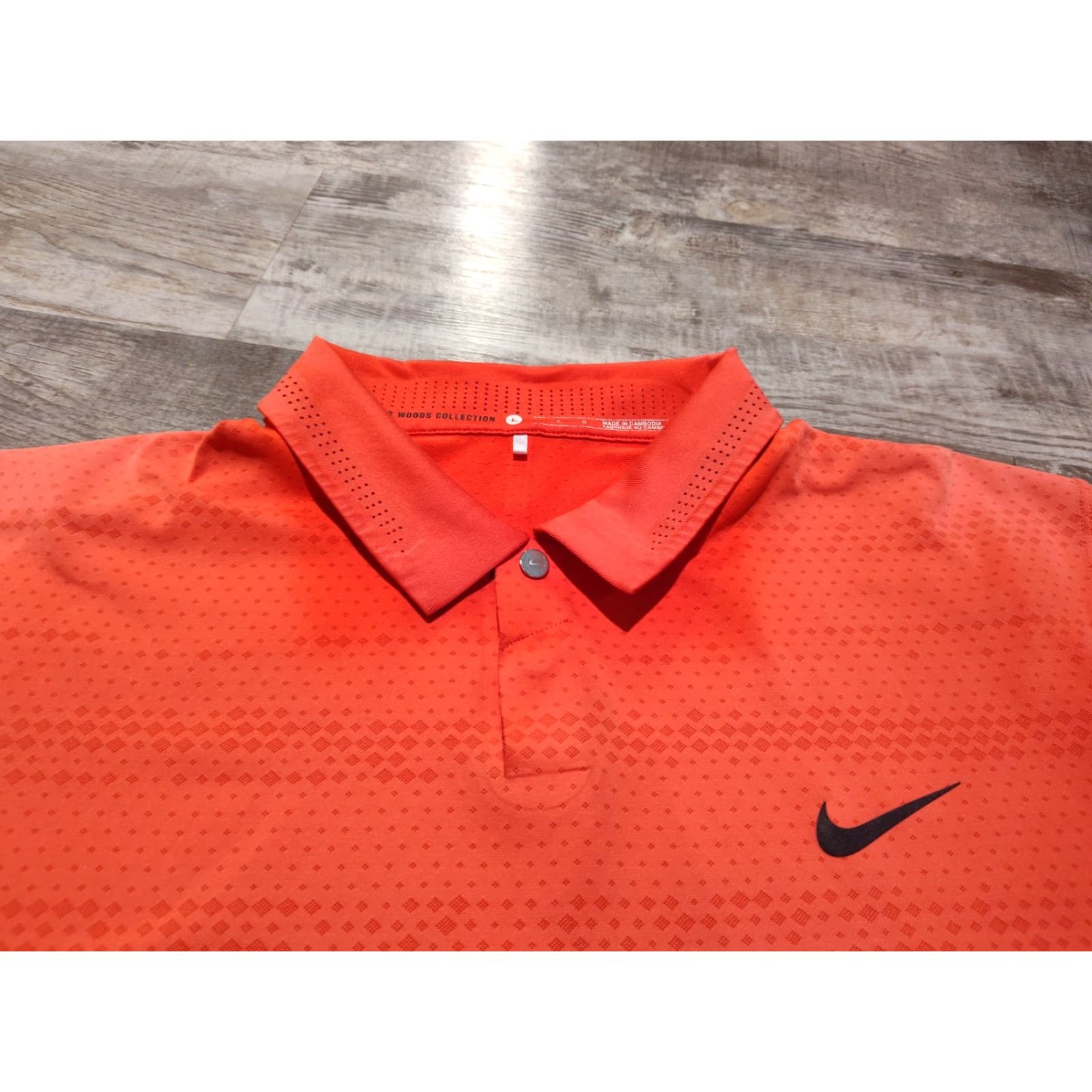Nike Nike Tiger Woods Collection Polo Golf Shirt Mens L Reddish Pink Greywalls GC MI Color Pink Material Polyester Brand Nike Pattern Solid Size US L / EU 52-54 / 3 - 5 Thumbnail