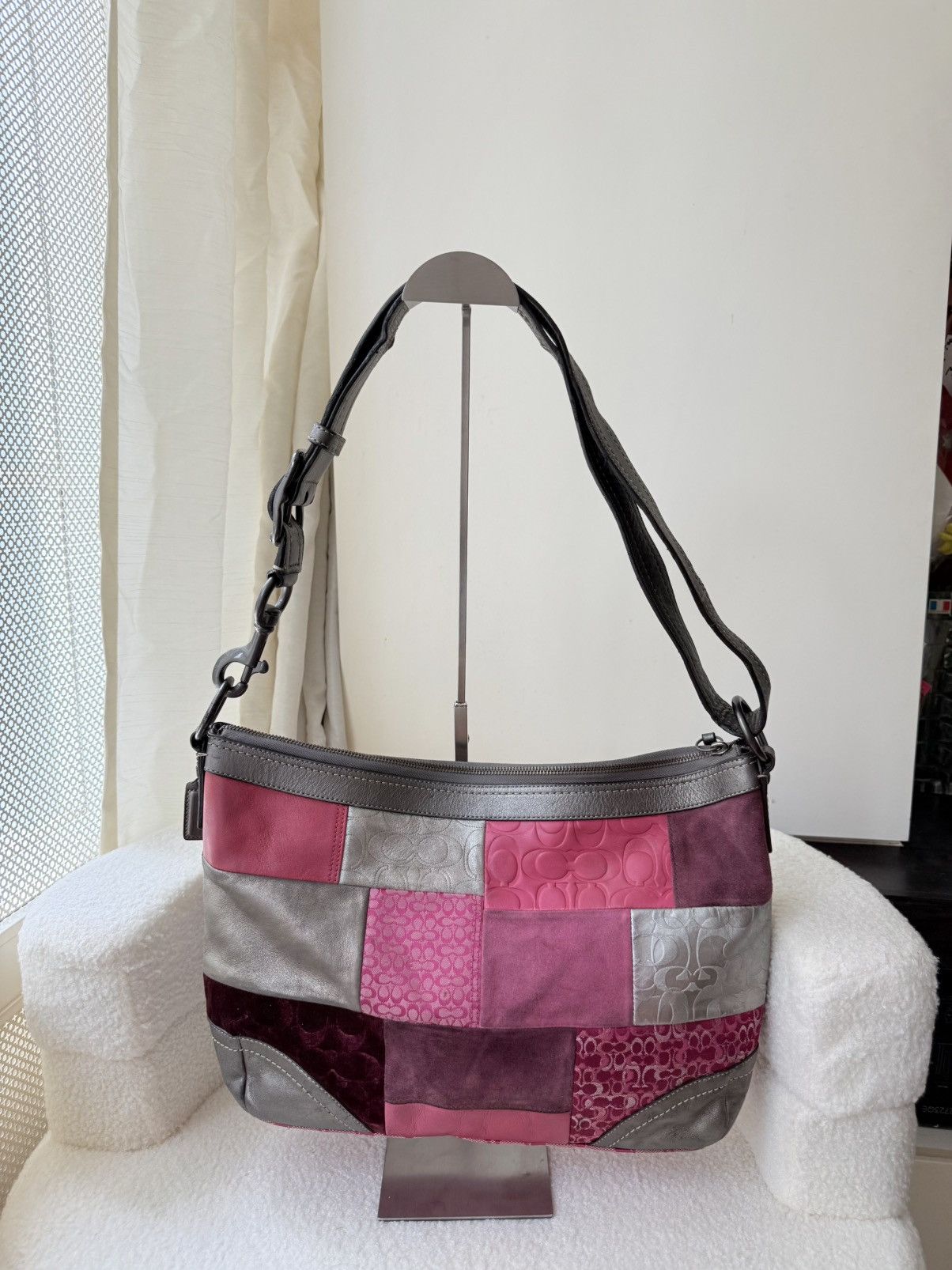 RARE Limited Edition Large COACH Patchwork Shoulder Bag